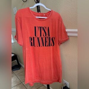 UTSA women's T-shirt, orange color